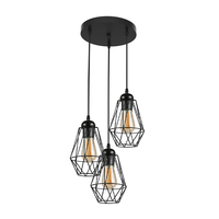 Lámparasonline Lámpara Colgante LED - Leduxa - Negro - Filamento - Casquillo E27 - 12W