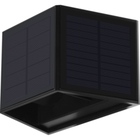 Lámparasonline Aplique de Pared Solar - Solis - 3000K - IP54 - Negro