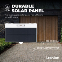 Ledvion Aplique de Pared Solar con Sensor de Movimiento - Blanco - 3W - 3000K