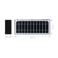 Ledvion Aplique de Pared Solar con Sensor de Movimiento - Negro - 6W - 3000K
