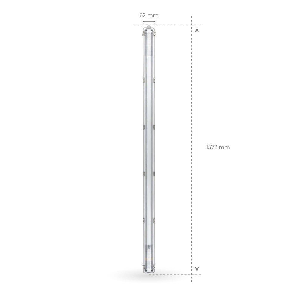 Ledvion Pantalla Estanca LED 150 cm para un Tubo LED