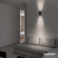 Ledvion Aplique de Pared - Santa Barbara - 3W - 2700K - Negro