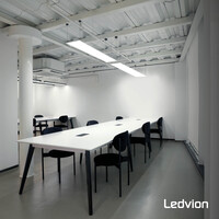 Ledvion 6x Panel LED 120x30 - UGR <19 - 24W - 210 Lm/W - 6500K - 5 años de garantía - Clase Energética A