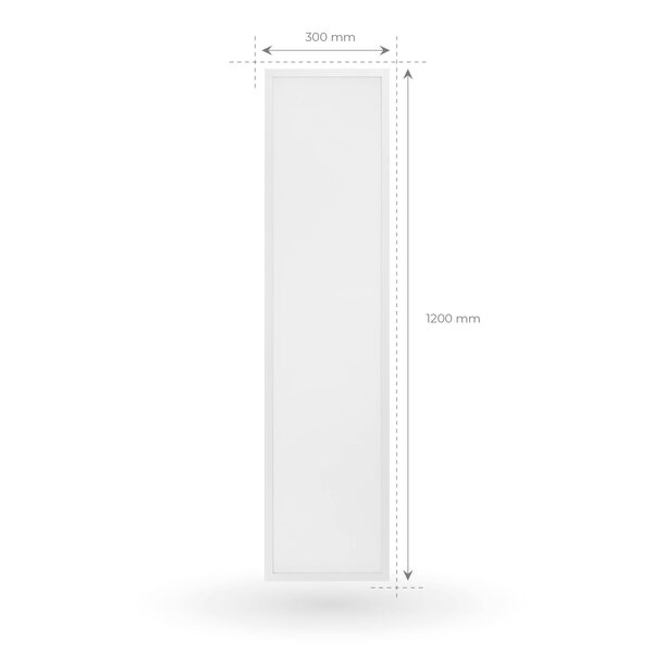 Ledvion 6x Panel LED 120x30 - UGR <19 - 24W - 210 Lm/W - 6500K - 5 años de garantía - Clase Energética A