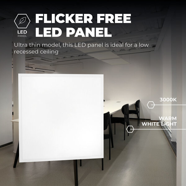 Lámparasonline Panel LED 60x60 - 40W - 3000K - 4000 Lumen - 100 lm/W