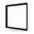 Panel LED de superficie - 60x60 - Aluminio - Negro