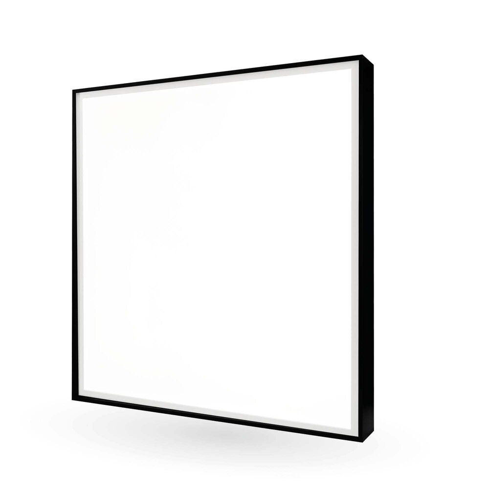 Ledvion Panel LED de superficie - 60x60 - Aluminio - Negro