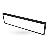 Ledvion Panel LED de superficie - 120x30 - Aluminio - Negro