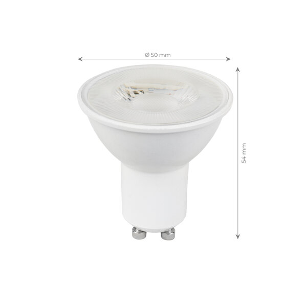 Ledvion 10x Bombilla LED GU10 - 4,5W - 2700K - 345 Lumen - Paquete de Descuento