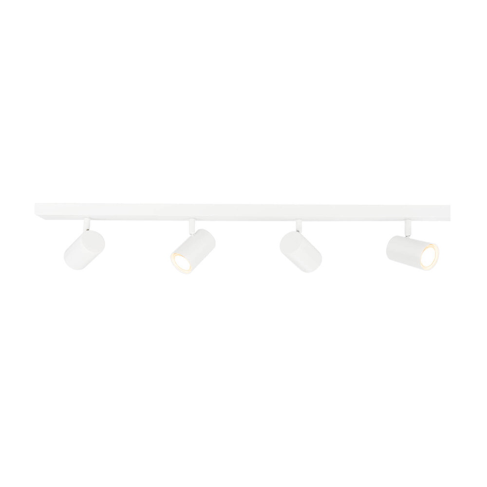 Ledvion Lámpara de techo LED Cuarteto - Regulable - Inclinable - 3W - 2700K - Blanco