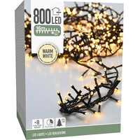 Lámparasonline 16M Luces de Navidad Exterior - Guirnalda de Luces LED - 800 LED - Blanca Extra Cálida