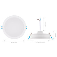 Ledvion Downlight LED 12W - 4000K - 1080 Lúmenes - Ø140 mm