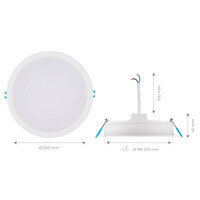 Ledvion Downlight LED 24W - 4000K - 2160 Lúmenes - Ø221 mm