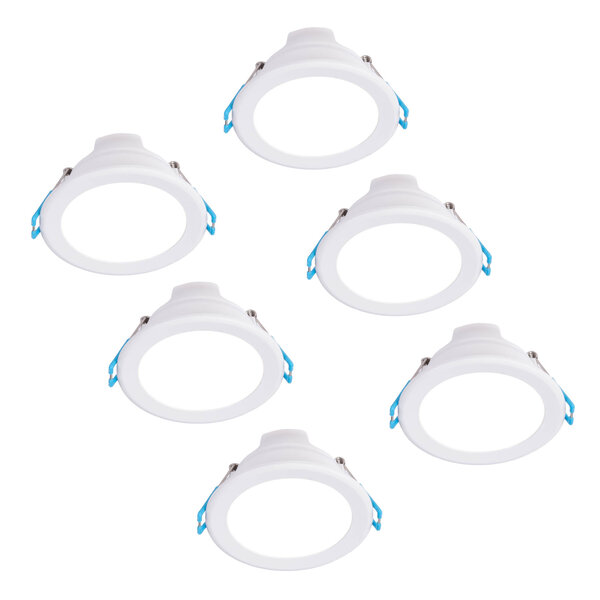 Ledvion 6x Downlight LED 5W - 4000K - 450 Lúmenes - Ø90 mm