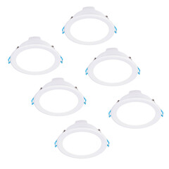 6x Downlight LED 7W - 4000K - 630 Lúmenes - Ø113 mm