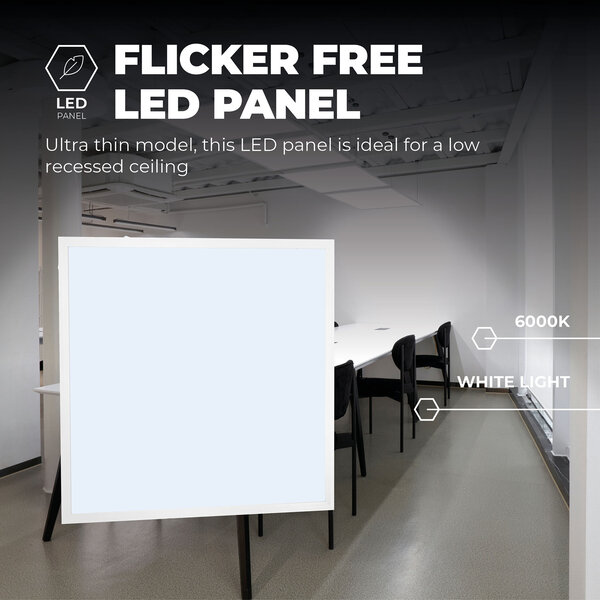 Lámparasonline Panel LED 60x60 - 40W - 6000K - 4000 Lumen - 100 lm/W