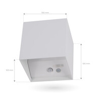 Ledvion USB Aplique de Pared Recargable Blanco - Inalámbrico - Batería de 4000 mAh - Adecuado para Interiores y Exteriores