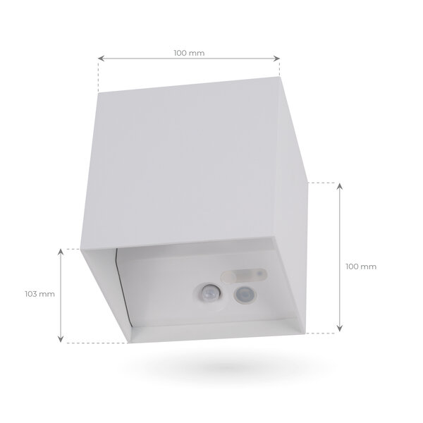 Ledvion USB Aplique de Pared Recargable Blanco - Inalámbrico - Batería de 4000 mAh - Adecuado para Interiores y Exteriores