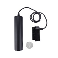 Ledvion Foco de Carril Monofásico Casquillo de Techo con Cable de 1,5 m - Accesorio GU10 - Negro