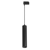 Ledvion Foco de Carril Monofásico Casquillo de Techo con Cable de 1,5 m - Accesorio GU10 - Negro