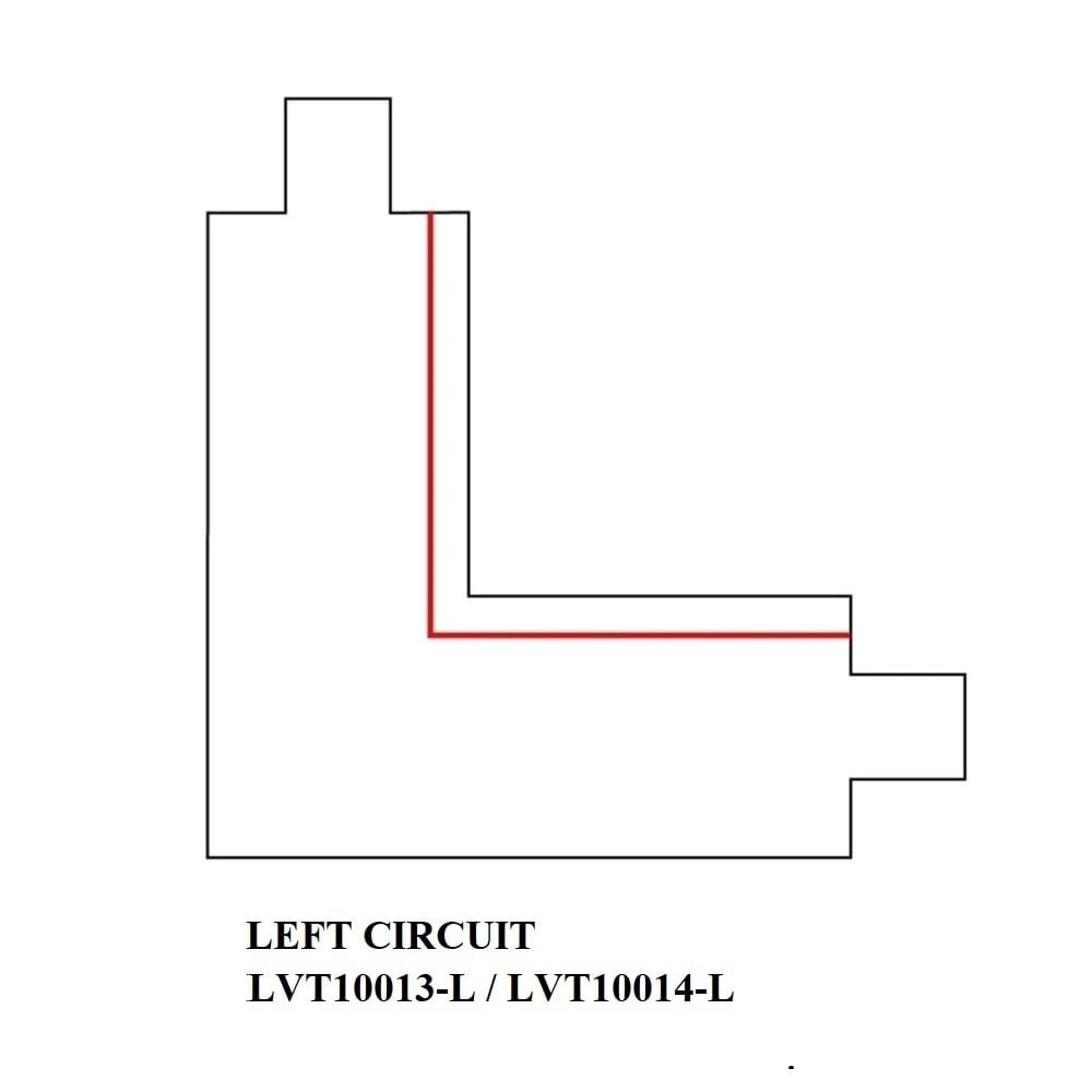 Ledvion Conector Tipo L para Carril Monofásico - Negro - Left