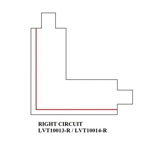 Ledvion Conector Tipo L para Carril Monofásico - Negro - Right