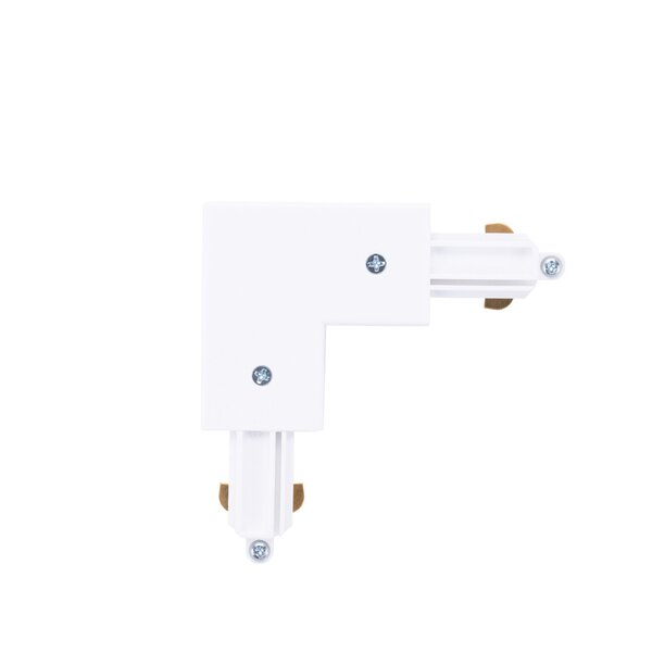 Ledvion Conector Tipo L para Carril Monofásico - Blanco - Left