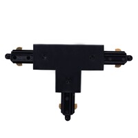 Ledvion Conector Tipo T para Carril Monofásico - Negro - Left-1