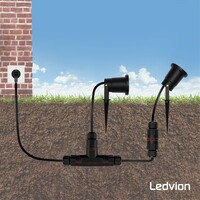 Ledvion IP 68 Conector en forma de T Estanco