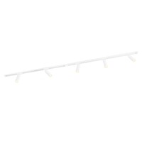 Ledvion 2m Iluminación con rieles LED - 5 Focos de Carril - Regulable - Monofásico - Blanco