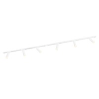 Ledvion 2m Iluminación con rieles LED - 6 Focos de Carril - Regulable - Monofásico - Blanco