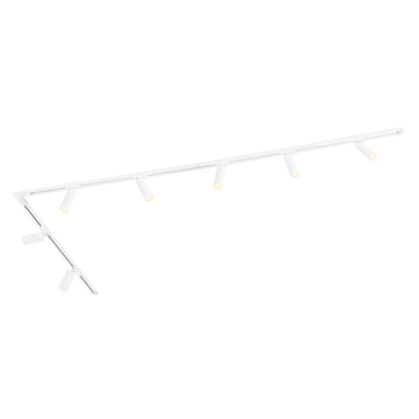 Ledvion 3m Iluminación con rieles LED - 7 Focos de Carril - Regulable - Monofásico - Blanco