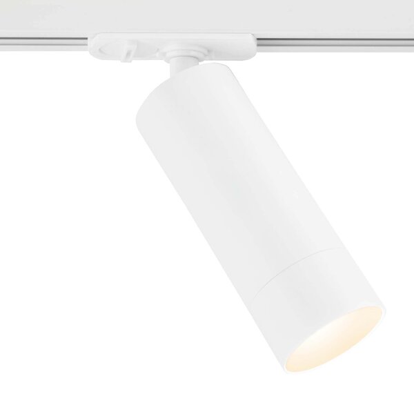 Ledvion 1m Iluminación con rieles LED - 3 Focos de Carril - 3W - 2700K - Regulable - Monofásico - Blanco