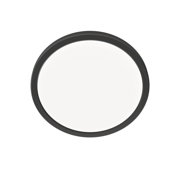 Ledvion Plafón de Baño - 13W - 1130 Lúmenes - Negro - Ø24,4 CM - IP44 Estanco - 2700K - Plafón LED