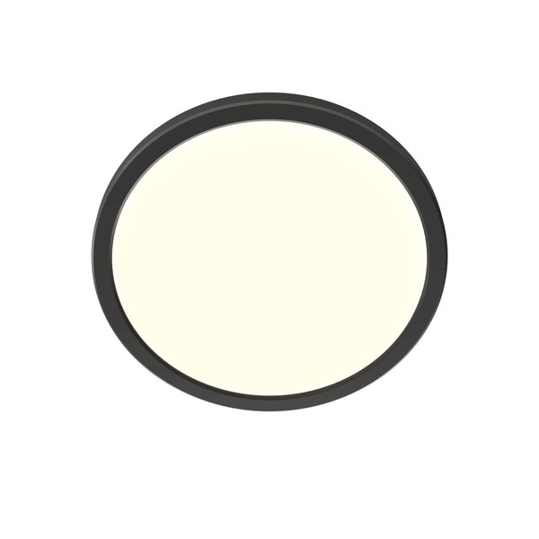 Ledvion Plafón de Baño - 13W - 1130 Lúmenes - Negro - Ø24,4 CM - IP44 Estanco - 2700K - Plafón LED