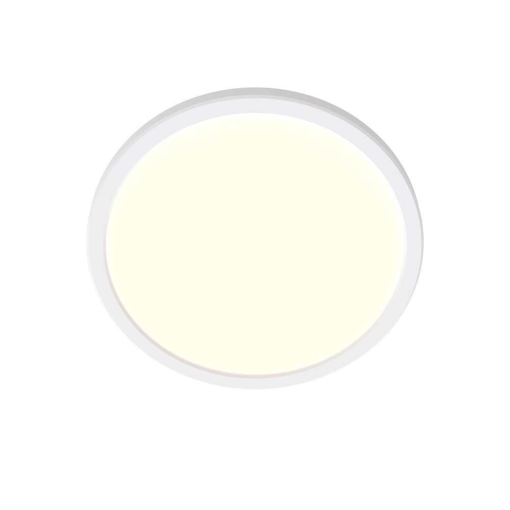 Ledvion Plafón de Baño - 13W - 1560 Lúmenes - Blanco - Ø24,4 CM - IP44 Estanco - 2700K - Plafón LED