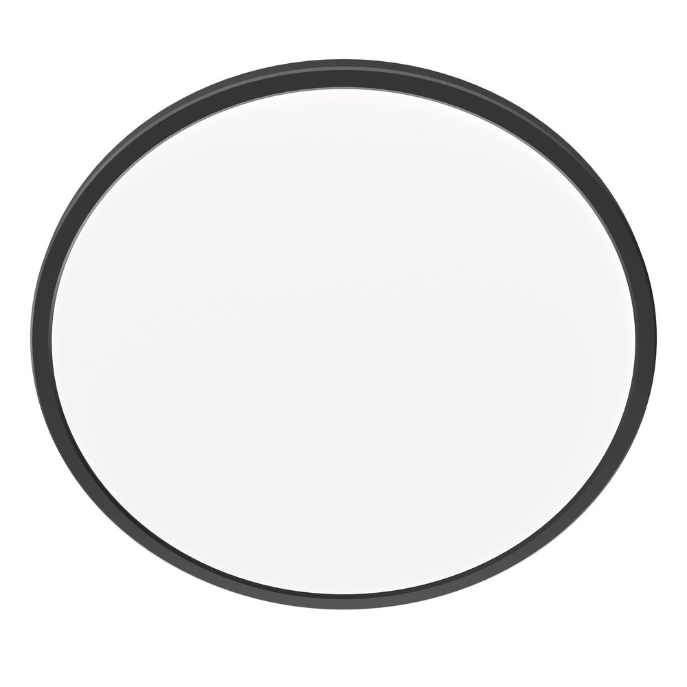 Ledvion Plafón de Baño - 24W - 2040 Lúmenes - Negro - Ø42 CM - IP44 Estanco - 2700K - Plafón LED