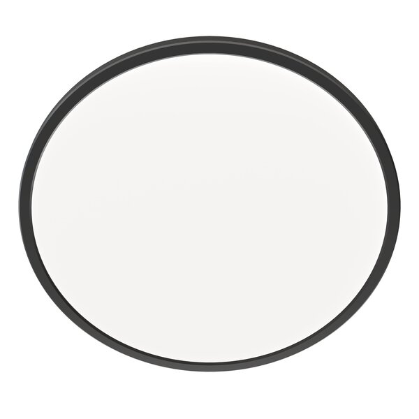 Ledvion Plafón de Baño - 24W - 2040 Lúmenes - Negro - Ø42 CM - IP44 Estanco - 2700K - Plafón LED