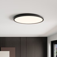 Ledvion Plafón de Baño - 24W - 2040 Lúmenes - Negro - Ø42 CM - IP44 Estanco - 2700K - Plafón LED