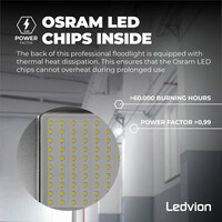 Ledvion Proyector LED 150W - Chip Osram - IP65 - 120lm/W - Color Blanco - 5 años de garantía