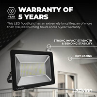 Ledvion Proyector LED 150W - Chip Osram - IP65 - 120lm/W - Color Blanco - 5 años de garantía