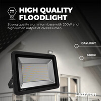 Ledvion Proyector LED 200W - Chip Osram - IP65 - 120lm/W - Color Blanco - 5 años de garantía