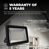 Ledvion Proyector LED 200W - Chip Osram - IP65 - 120lm/W - Color Blanco - 5 años de garantía