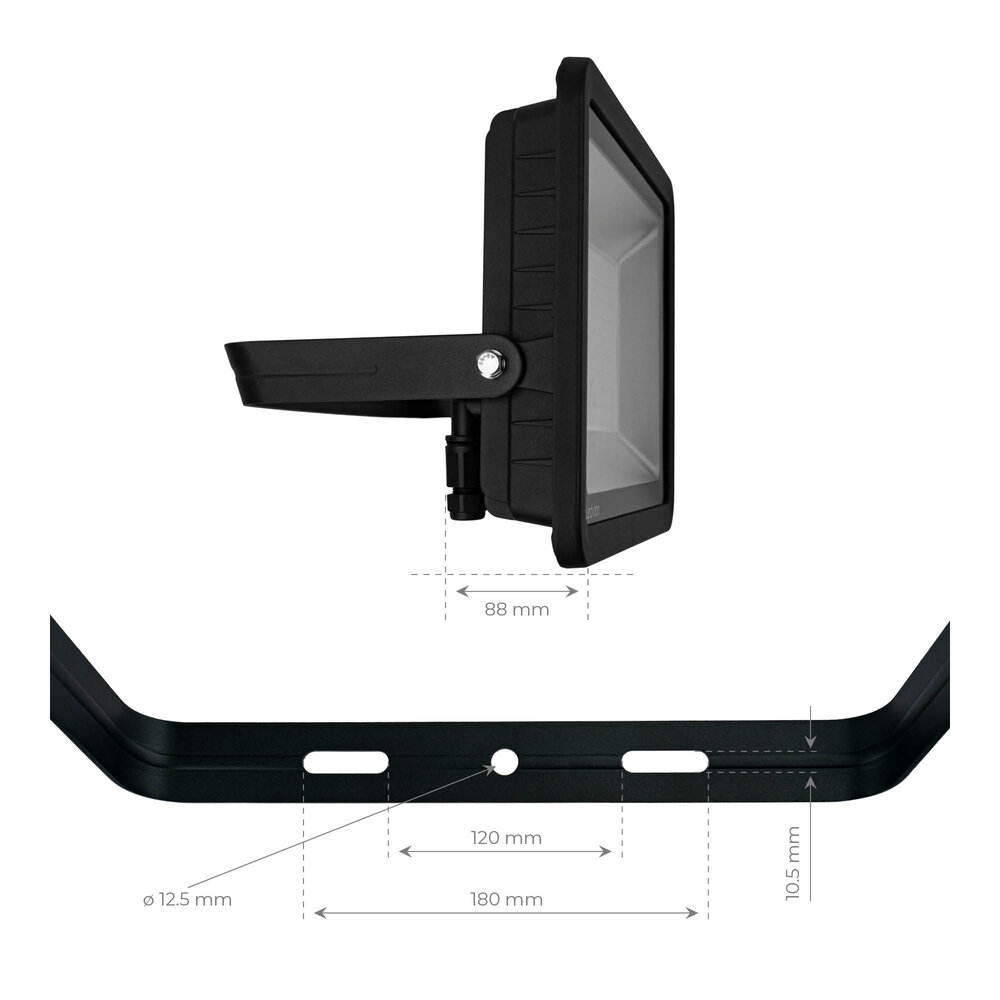 Ledvion Proyector LED 200W - Chip Osram - IP65 - 120lm/W - Color Blanco - 5 años de garantía
