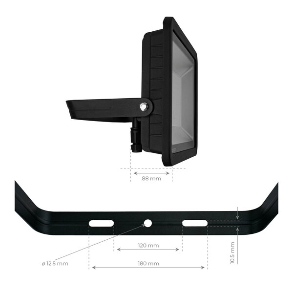 Ledvion Proyector LED 200W - Chip Osram - IP65 - 120lm/W - Color Blanco - 5 años de garantía