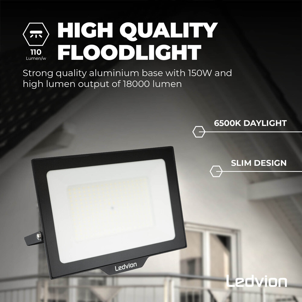Ledvion Proyector LED 150W - Chip Osram - 18.000 Lumen - 6500K