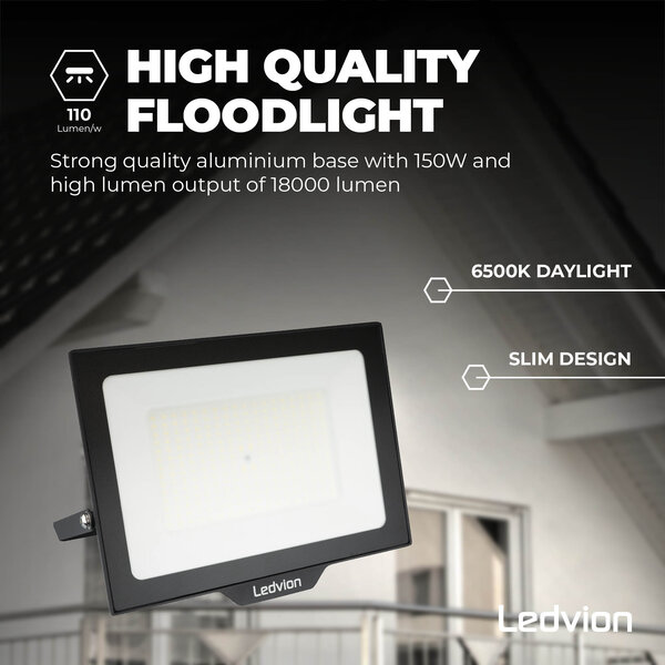 Ledvion Proyector LED 150W - Chip Osram - 18.000 Lumen - 6500K