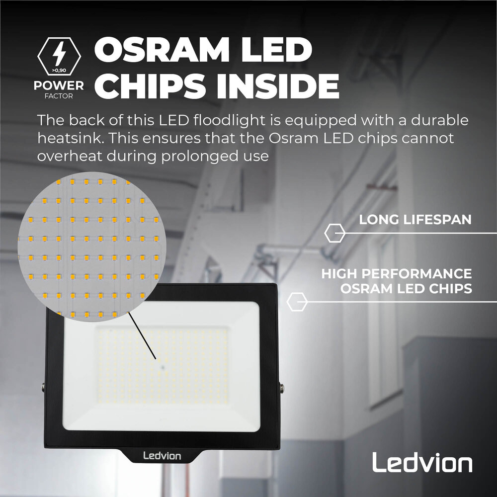Ledvion Proyector LED 150W - Chip Osram - 18.000 Lumen - 6500K