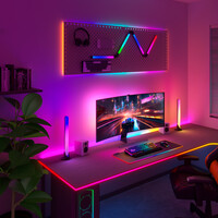 Calex Lámpara de Mesa LED Inteligente Calex para Gaming - RGBIC - 4,5W - 34,4CM