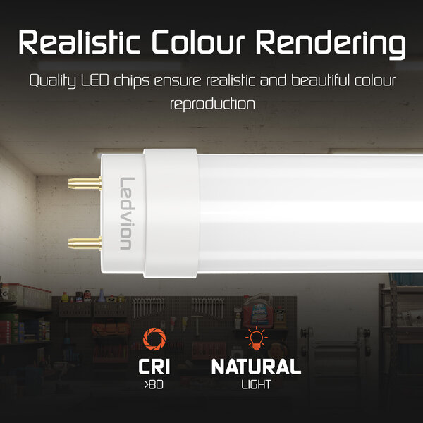 Ledvion Tubo LED 150 cm - 22W - 2200 Lúmenes - 4000K - 3 años de garantía